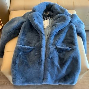 Steel Blue Apparis Sasha coat